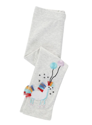 Imagen 2 del producto Calzas Niña Unicornio Con Globos Gris Jump Kids 100% Algodón