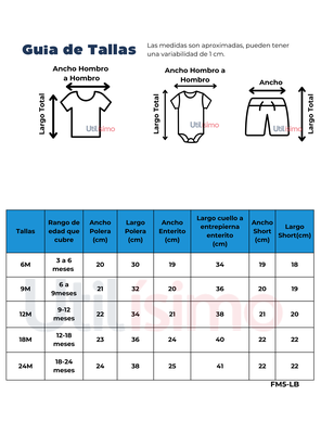 Imagen 2 del producto Set 3 Piezas Conjunto con Body sin Mangas Estampado Bebé Niña 6 a 24 Meses Pineapple Print