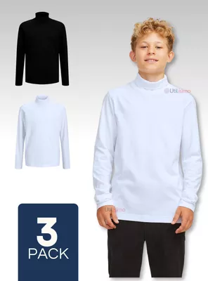 Pack 3 Camisetas Poleras Beatle Algodón Niño Primera Capa