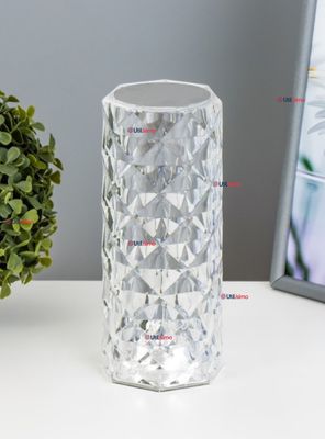Lámpara de Cristal Táctil USB Transparente Para Mesa Decoración
