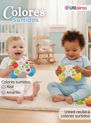 Imagen 2 del producto Control Mando Interactivo Música Y luces Juguete Colores Surtidos para Bebé Niño Niña