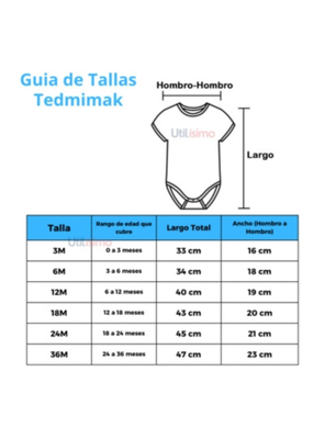 Imagen 2 del producto Pack 5 Bodies Manga Corta Jirafa Tedmimak Algodón