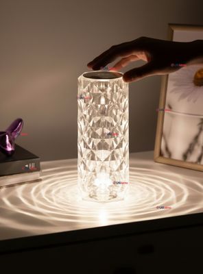 Imagen 1 del producto Lámpara Cristal Táctil USB Transparente Para Mesa Decoración
