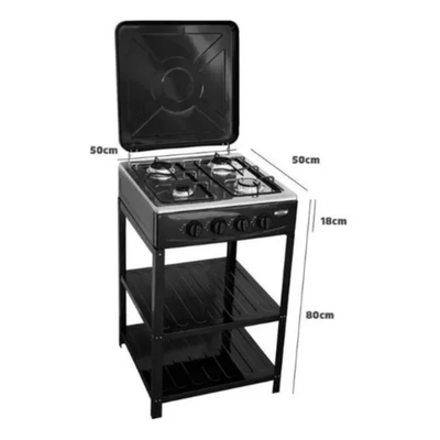 Imagen 2 del producto Cocina Encimera A Gas Licuado 4 Platos con Mesa + Kit De Instalación