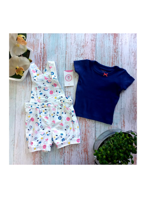 Imagen 2 del producto Set 2 Piezas Jardinera Bebé Niña Florecitas