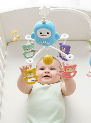 Móvil Sonajero Giratorio Musical para Bebé Niño Azul