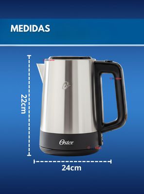 Imagen 2 del producto Hervidor eléctrico Oster® de acero inoxidable Capacidad 1.7 L BVSTKE671