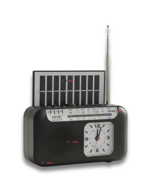 Radio Solar Portátil Recargable Bluetooth AM/FM