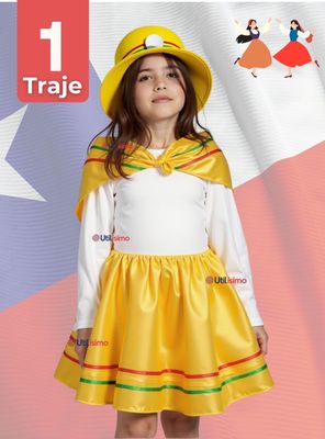 Imagen 1 del producto Traje Nortino Niña 4 Piezas Niña Fiestas Patrias