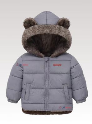 Imagen 2 del producto Parka Con Capucha Manga Larga Unicolor Niño Y Niña Jump Kids Grey