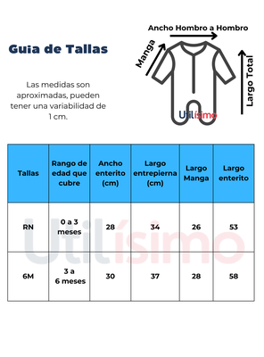 Imagen 2 del producto Enterito Pijama Bebé 0 a 6 Meses Algodón Niña Blanco Rosa