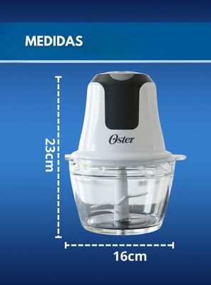 Imagen 2 del producto Mini picadora Oster® 3 tazas con tazón de vidrio FPSTFP3340
