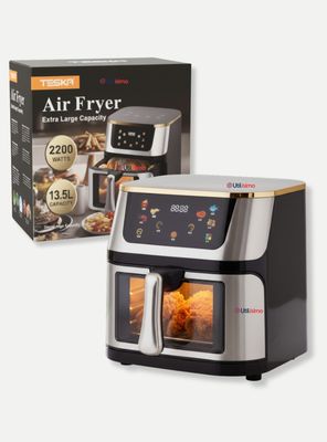 Freidora De Aire Sin Aceite Capacidad de 13.5 Litros Grande Extra Larga 2200W de Potencia