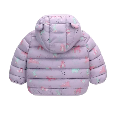 Imagen 2 del producto Parka Con Capucha Y Mangas Larga Niña Ponys Lila Jump Kids