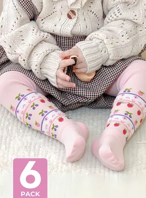 Pack 6 Pantys Primera Capa Diseños Surtidos Ballerina Bebé