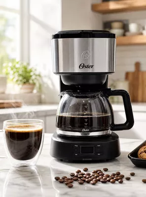 Cafetera Programable Oster® 8 Tazas En Acero Inoxidable