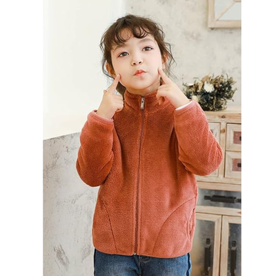 Imagen 2 del producto Chaqueta Polar Con Cierre y Bolsillos Unisex Ladrillo Jump Kids