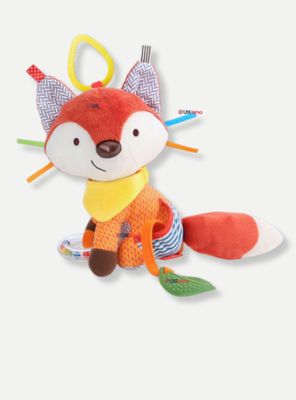 Juguete Peluche Animales Sensorial Con Mordedor Y Sonajero Diseño Zorrito para Niña Niño