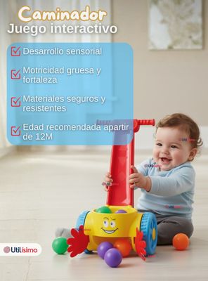 Imagen 2 del producto Andador Musical para Bebé Niña o Niño Juguete Interactivo Popper Walker Caminador