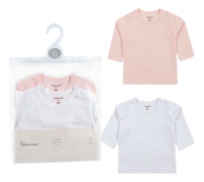 Set de 2 Camisetas de Algodón Manga Larga Tedmimak