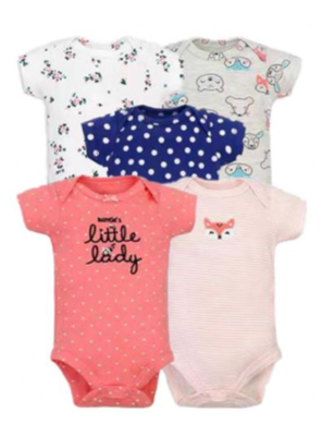 Pack 5 Bodys Manga Corta Little Lady Tedmimak