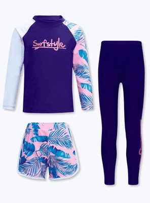 Imagen 2 del producto Traje de Baño de Tres piezas Manga Larga Niña 7 a 10 años