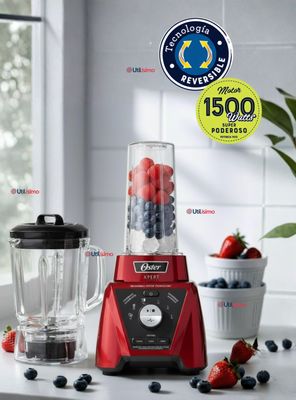 Licuadora Xpert Series™ roja con control de textura Vaso Blend N Go BLST3BRPG