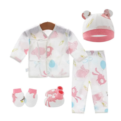 Imagen 1 del producto Set Recien Nacido Conejo Rosa Niña Jump Kids 100% Algodón