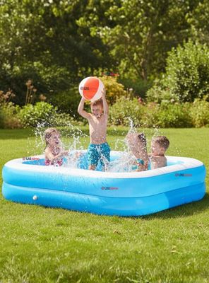Piscina Inflable Rectangular de 262x175x51 CM Color Azul