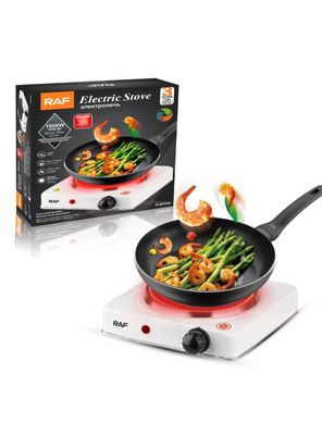 Cocina Eléctrica Portátil 1 Plato 1000W de Potencia Color blanco