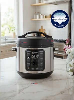 Oster Multiolla, Turbo, 7.5 L de Capacidad 14 Funciones, Recubrimiento DiamondForce, CKSTPCECT75DF