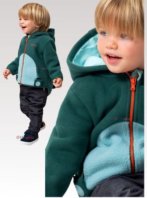 Chaqueta Polar Manga Larga Con Capucha Niño Y Niña