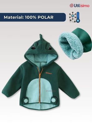 Imagen 2 del producto Chaqueta Polar Manga Larga Con Capucha Niño Y Niña