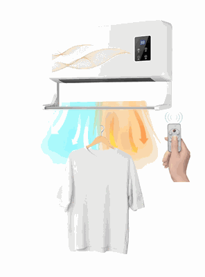 Calefactor Ventilador 2en1 Portátil Modular Pared Y Varilla De Secado