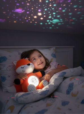 Peluche Zorro Espantacuco Con Luces Y Sonido Para Bebé Niño Niña