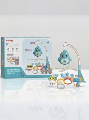 Móvil Giratorio Musical Proyector para Bebé Niño Color Azul