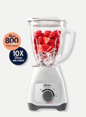 Licuadora Oster® Con Vaso De Vidrio Y Control De Perilla BLSTKAGWRD Color blanco
