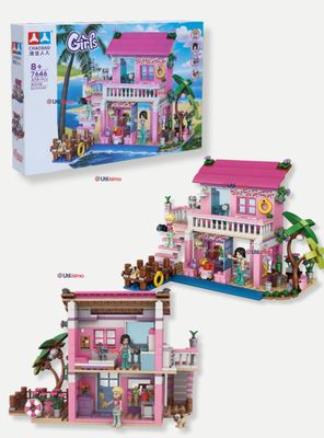 Set De Bloques Didácticos Juguete Niñas Casa de Muñecas de 474 Piezas