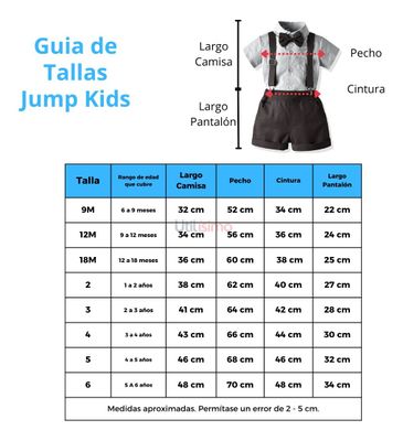 Imagen 2 del producto Conjunto de Vestir Corto con Tirantes para Niños Jump Kids