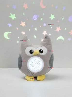Peluche Búho Espantacuco Con Luz Y Sonido Para Bebé Niño Niña