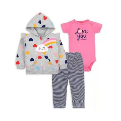 Imagen 2 del producto Conjunto Bebe Niña Pack 3 Piezas Tedmimak LoveYou