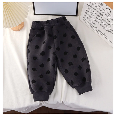 Imagen 2 del producto Pantalón Estampado Polar Termico Niño Negro Jump Kids