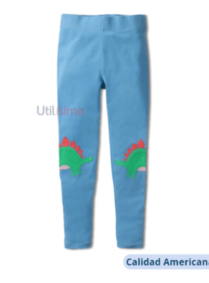 Imagen 2 del producto Calzas Niña Dinosaurio Azul Jump Kids 100% Algodón