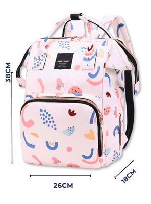 Imagen 2 del producto Mochila Maternal Oxford Bolso Pañalera Infantil Térmica e Impermeable White Pink