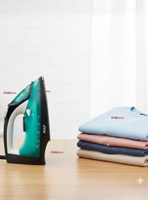 Plancha A Vapor con Base de Ceramica RAF 2200W de Potencia