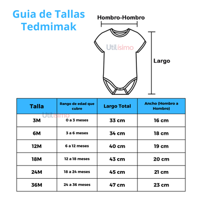 Imagen 2 del producto Pack de 4 Bodys Bebé Niño Tedmimak Sin Manga León