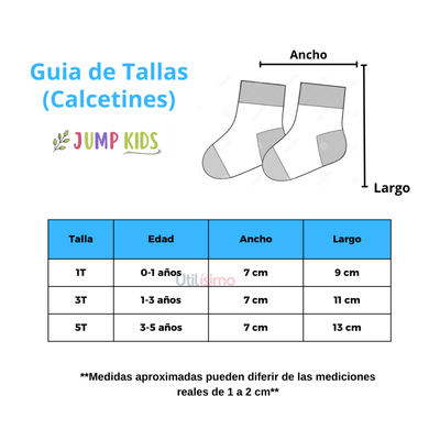 Imagen 2 del producto      Pack 9 Calcetines Colores Surtidos Niña Jump Kids