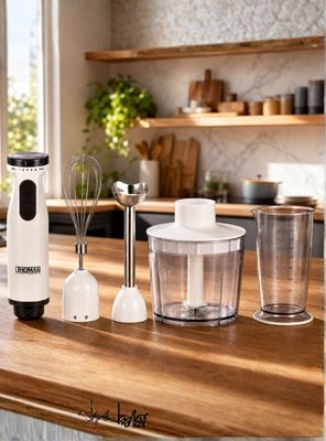 Minipimer Eléctrico Thomas Premium 4 En 1 Con Accesorios