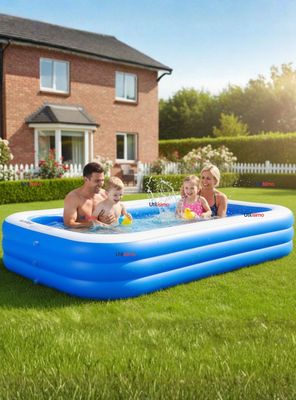 Piscina Inflable Rectangular 260x170x60 CM Azul