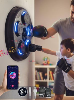 Máquina de Boxeo Musical con Bluetooth y Guantes para Adulto y Niños